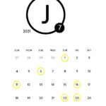 2021年７月のカレンダー/定休日