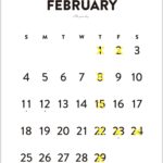 2024年2月のカレンダー/定休日